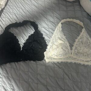 Free people lace bralettes 2 pack
